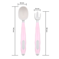 Babies Self  Smart Travel Eco Utensils Eating Feading Fork Baby Porridge Spoon Set